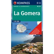 231 La Gomera Kompass Wanderkarte